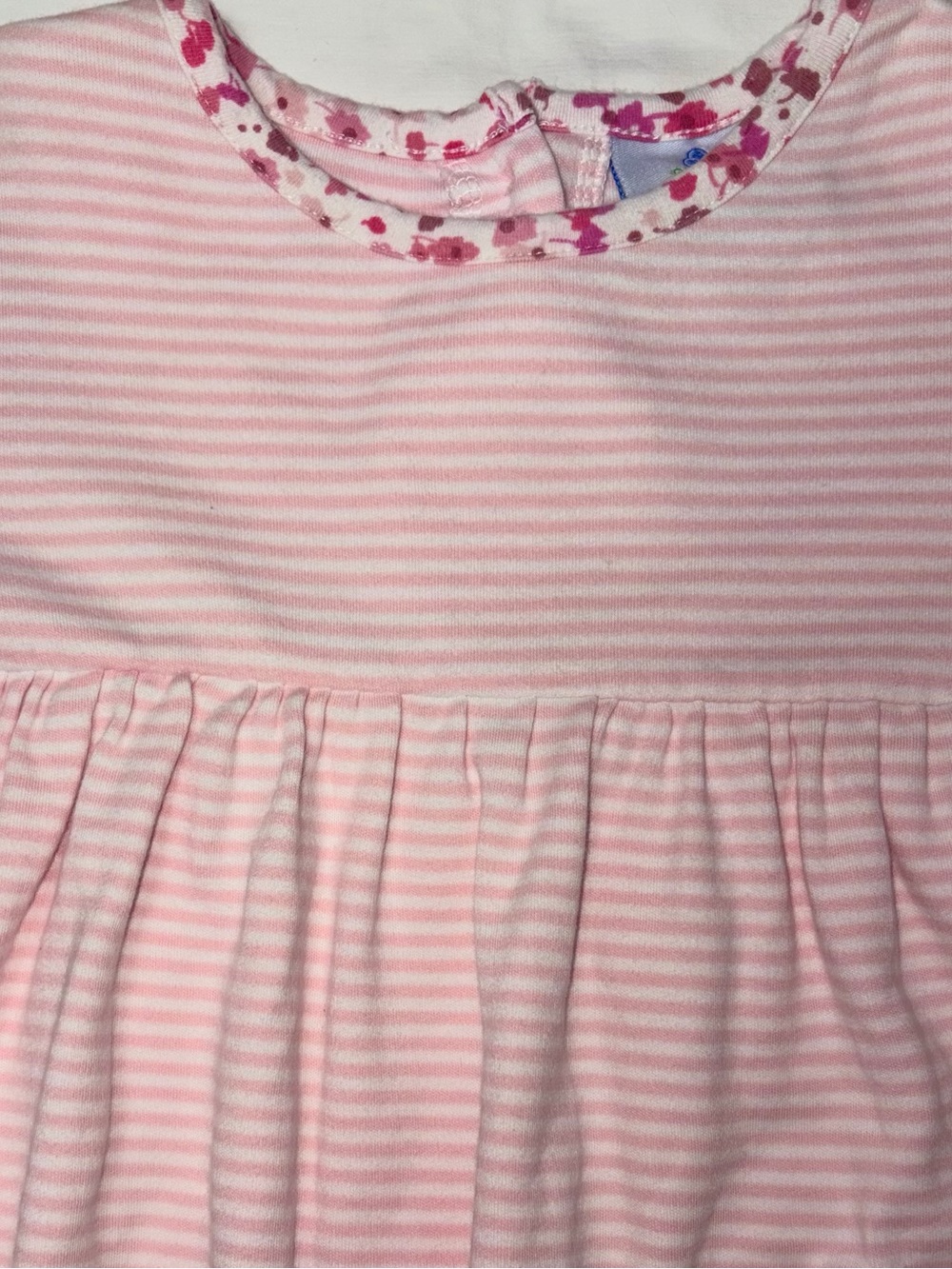 Eyelet and Ivy 100% cotton pink striped dress sz 4 EUC smoke free home - Picture 3 of 5
